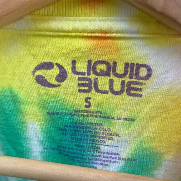 Grateful Dead Dancing Bears Jerry Garcia T-Shirt Tie-Dye 2021 Liquid Blue Small - Picture 2 of 3